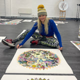 Yellow Ceylon World Map - Artist Proof - Kristjana S Williams Studio