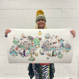 Bubbling London Map - Artist Proof