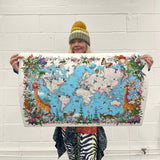 A Tall Giraffa World - Artist Proof - Kristjana S Williams Studio