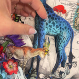 Navigators of the World - Giraffe - 3D Hybrid Artwork