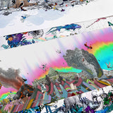 Firemountains & Jardskorpufleka - Hvítt - Skyline - Art Print - Kristjana S Williams Studio