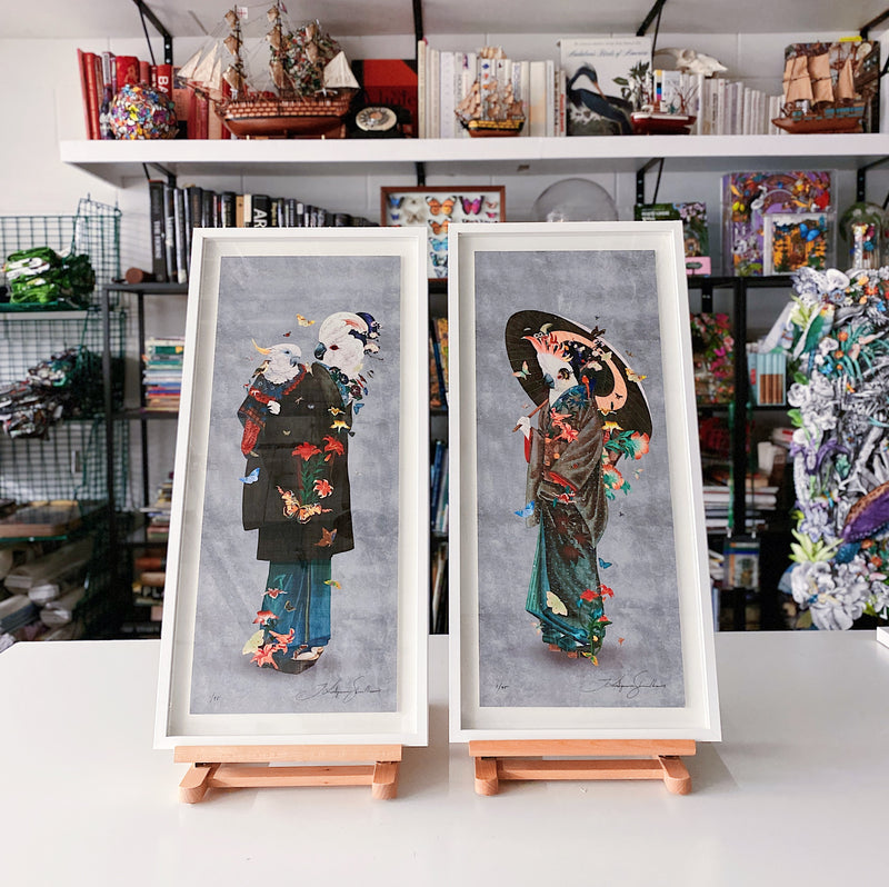 Akari Silfur - Silk Print Exploration - Art Print - Kristjana S Williams Studio