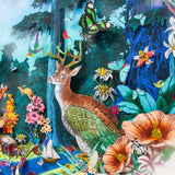Hringlaga Forest - Dragonfly Deer  - Original Artwork 2023 - Kristjana S Williams Studio