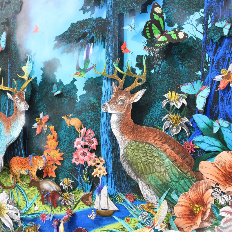 Hringlaga Forest - Dragonfly Deer  - Original Artwork 2023 - Kristjana S Williams Studio
