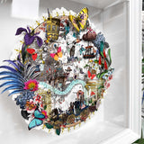 Circular Modern Lundunar Kort - East - Original Artwork 2023 - Kristjana S Williams Studio