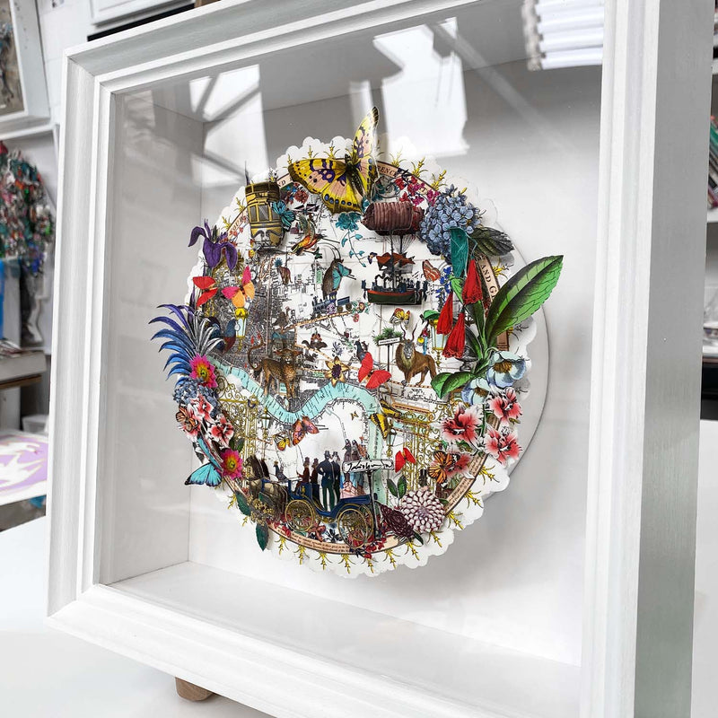 Circular Modern Lundunar Kort - East - Original Artwork 2023 - Kristjana S Williams Studio