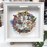 Circular Modern Lundunar Kort - East - Original Artwork 2023 - Kristjana S Williams Studio