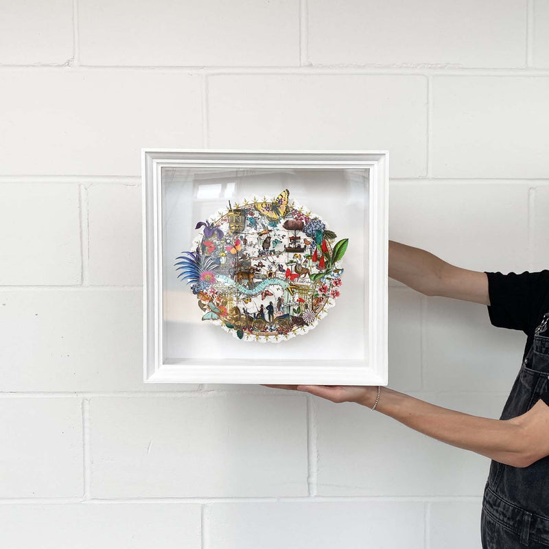 Circular Modern Lundunar Kort - East - Original Artwork 2023 - Kristjana S Williams Studio