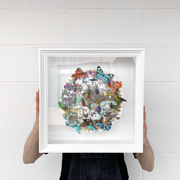 Circular Modern Lundunar Kort - West - Original Artwork 2023 - Kristjana S Williams Studio