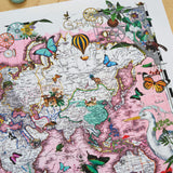 Bleika Herbalist Healing Map - Art Print - Kristjana S Williams Studio