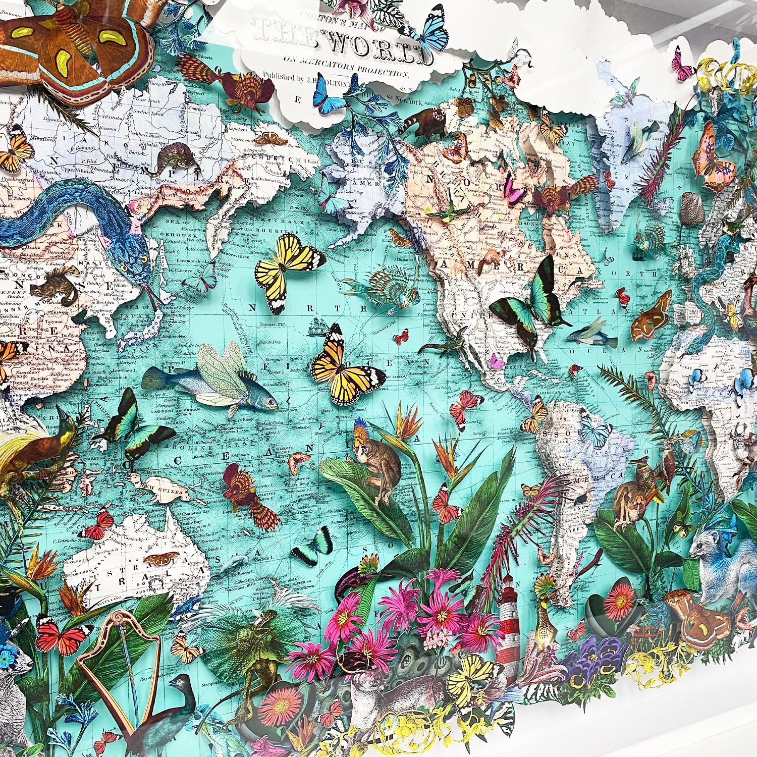 Mercator's Projection World Map | Original Artwork 2023 | Kristjana S ...