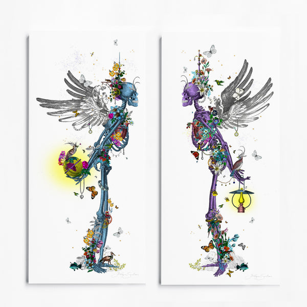 The Love Skeletons - Art Print Collection - Kristjana S Williams Studio
