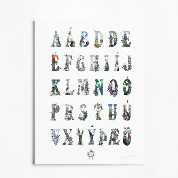 ABC at the end of the hot dog - Art Print - Kristjana S Williams Studio
