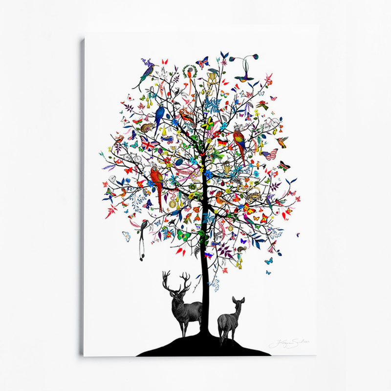 Althjodlegt Tre - International tree - Art Print - Kristjana S Williams Studio