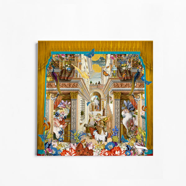 The Gold Architects’ Parakeets - Art Print - Kristjana S Williams Studio