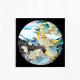 The Yellow Mountain - Japanese Woodcut Exploration - Art Print - Kristjana S Williams Studio