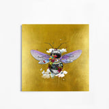 Warm Golden Honey Bee - Art Print - Kristjana S Williams Studio