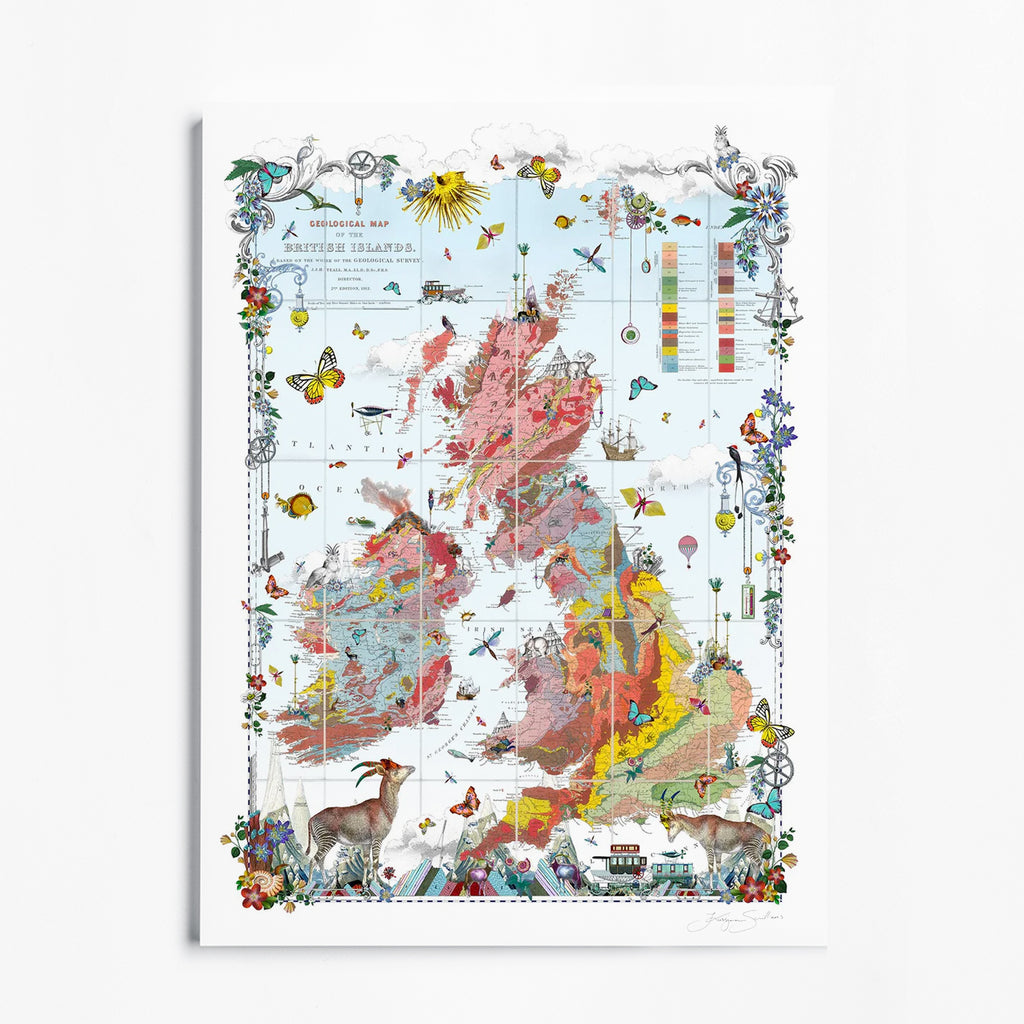 Geological Map of the British Islands - Art Print | Kristjana S