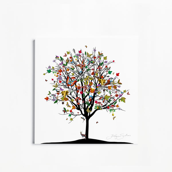 Four Season Tree - Haust - Art Print - Kristjana S Williams Studio