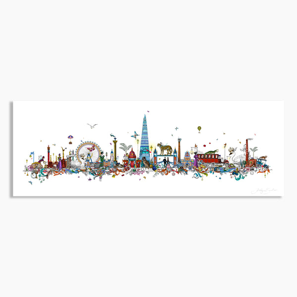 London Skyline - Kettir og Kóngar - Art Print