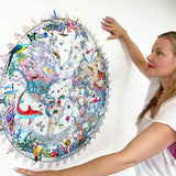 Circular Silfur Sea - Art Print - Kristjana S Williams Studio