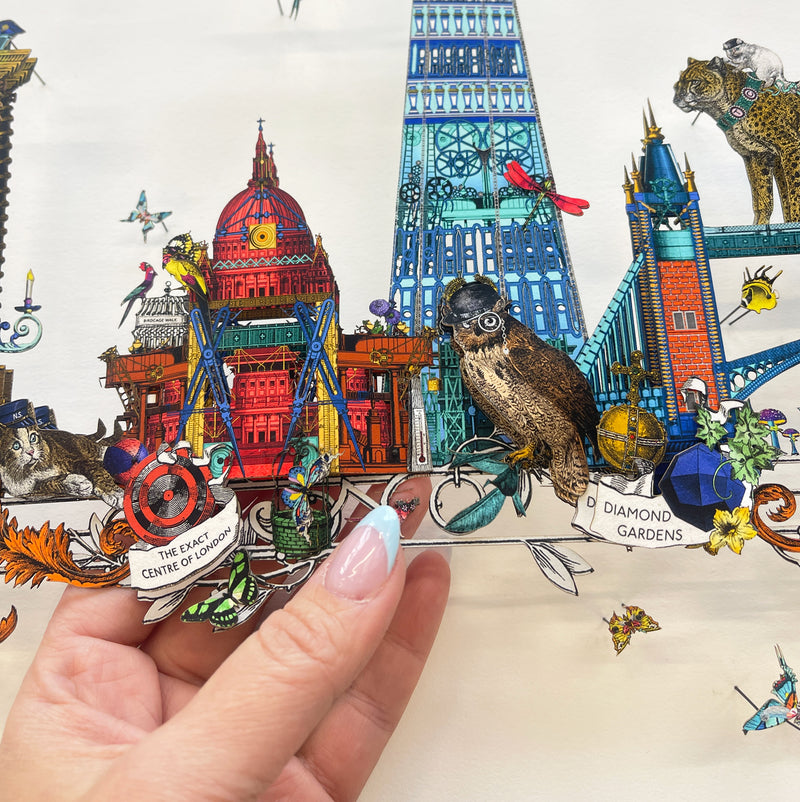 The London Skyline – Kettir og Kóngar - 3D Artwork - Kristjana S Williams Studio