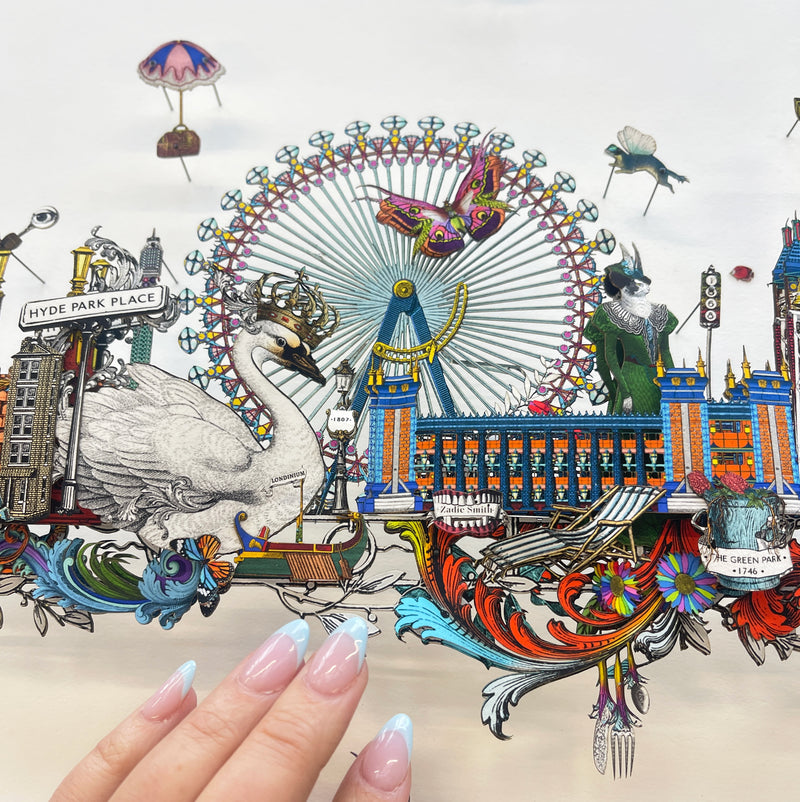 The London Skyline – Kettir og Kóngar - 3D Artwork - Kristjana S Williams Studio