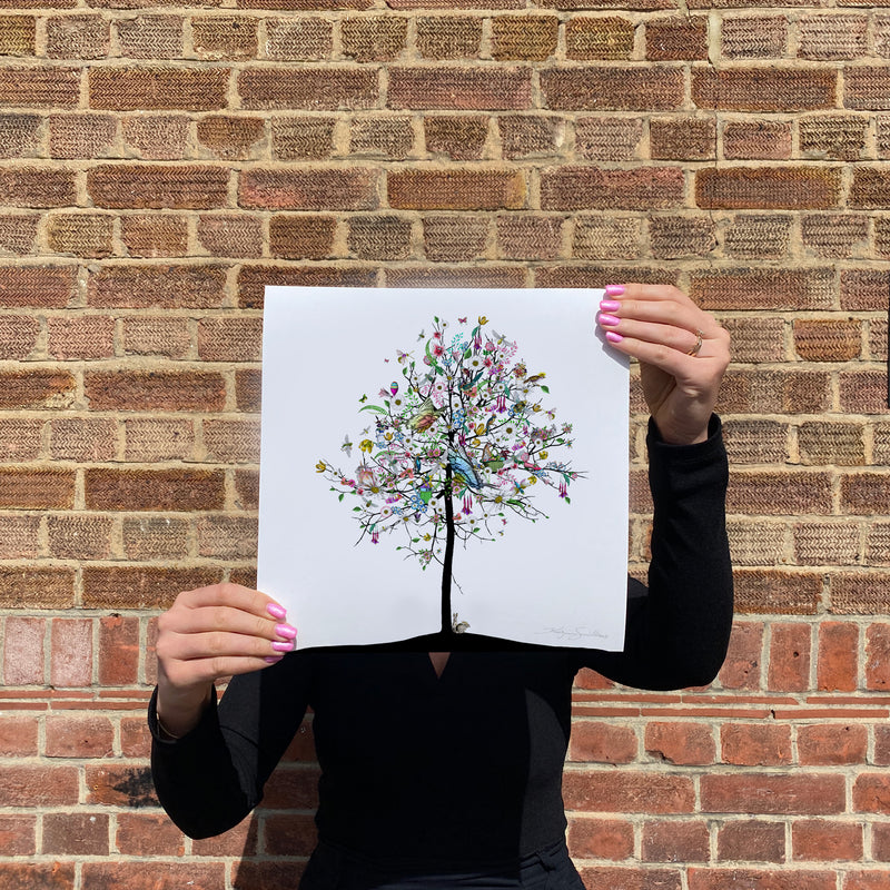 Four Season Tree - Vor  - Art Print - Kristjana S Williams Studio