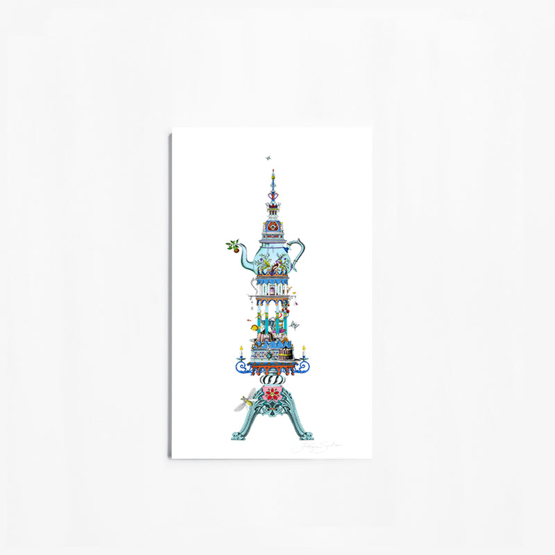 Tower Of Tea - Art Print - Kristjana S Williams Studio