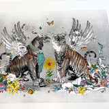 Love Cats & Bird - Art Print collection - Kristjana S Williams Studio