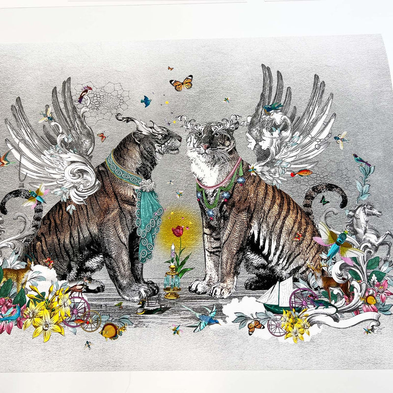 Love Cats & Bird - Art Print collection - Kristjana S Williams Studio