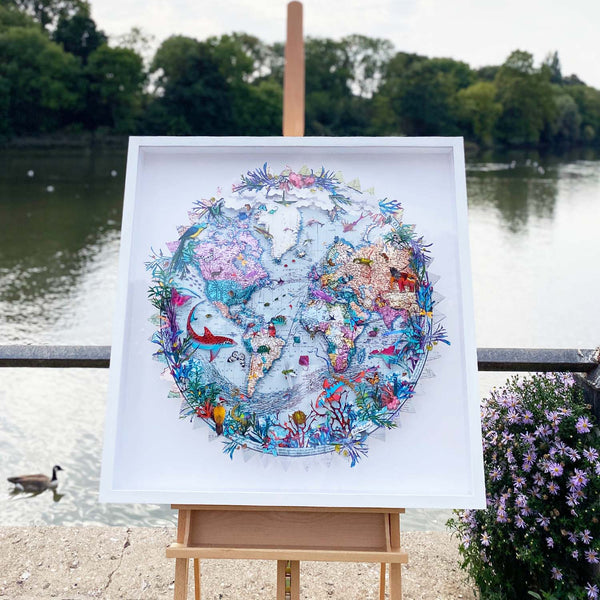 Circular Silfur Sea - Original Artwork 2023 - Kristjana S Williams Studio