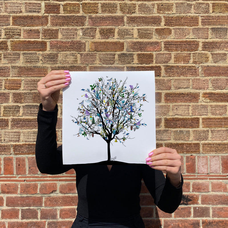 Four Season Tree - Vetur - Art Print - Kristjana S Williams Studio