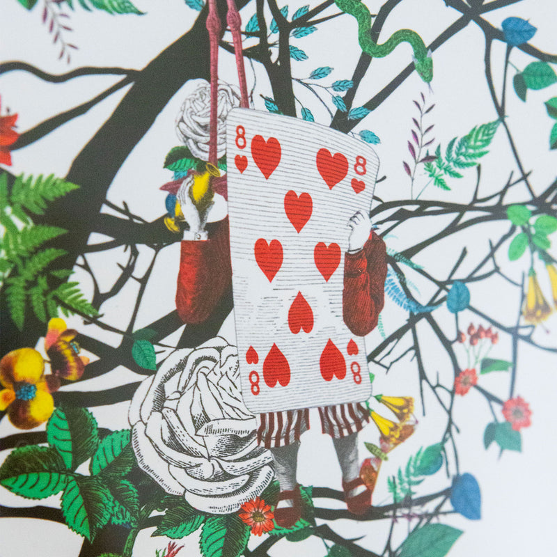 Red Rose Heart - Alice Tree - Art Print - Kristjana S Williams Studio
