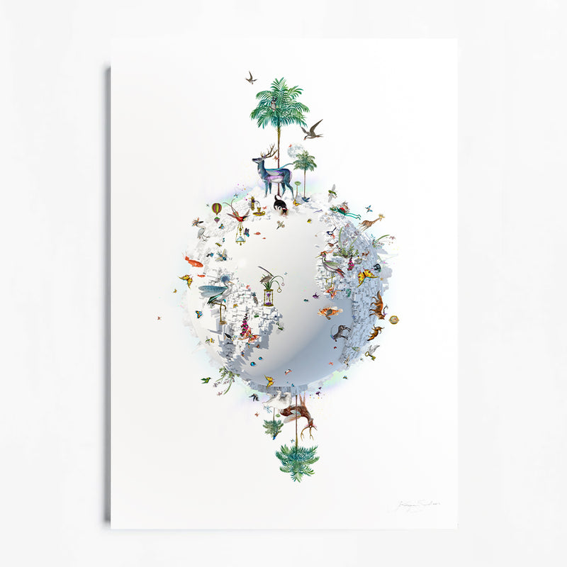 Dragonfly Deer Hnöttur - Art Print