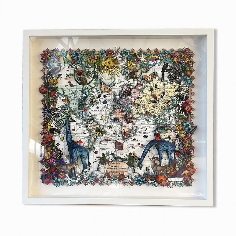 Navigators of the World - Giraffe - 3D Hybrid Artwork