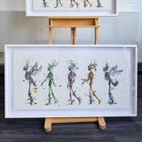 Skeletal Landscape - Large - Framed Artwork - Kristjana S Williams Studio