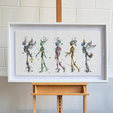 Skeletal Landscape - Small - Framed Artwork - Kristjana S Williams Studio