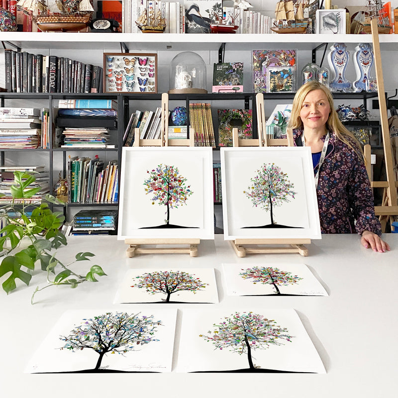 Four Season Tree - Haust - Art Print - Kristjana S Williams Studio