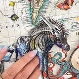 Navigators of the World - Zebra - 3D Hybrid Artwork