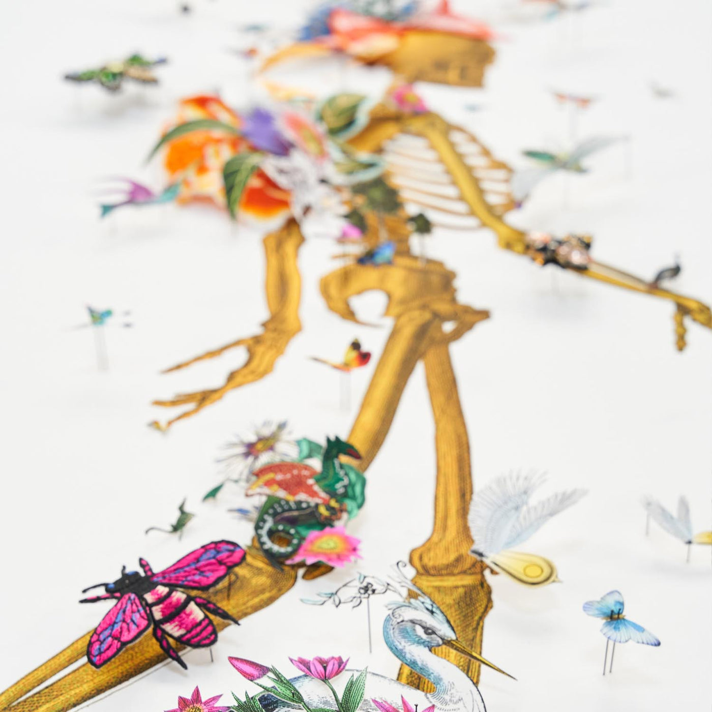 Golden Bones - Drifting Skeleton - Original Artwork– Kristjana S