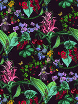 Kirsuberja Vines Wallpaper - Aubergine - Kristjana S Williams Studio