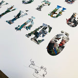ABC at the end of the hot dog - Art Print - Kristjana S Williams Studio
