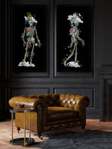 Ad moldu skaltu verda - Drifting Skeleton black - Art Print - Kristjana S Williams Studio