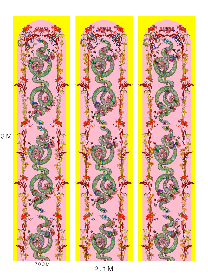 Adorned Snakar Wallpaper - Kristjana S Williams Studio