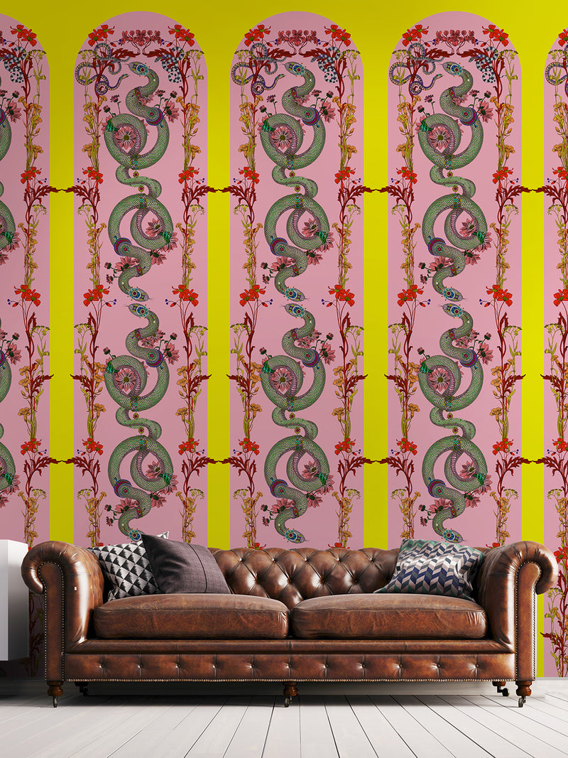 Adorned Snakar Wallpaper - Kristjana S Williams Studio