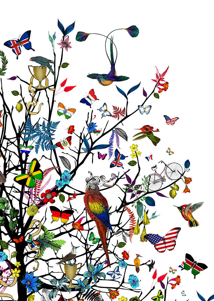Althjodlegt Tre - International tree - Art Print - Kristjana S Williams Studio
