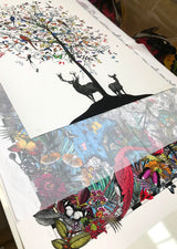 Althjodlegt Tre - International tree - Art Print - Kristjana S Williams Studio