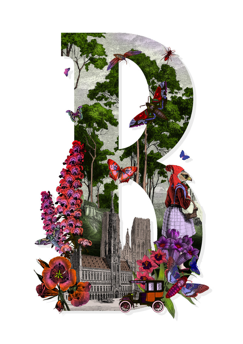 Letter Spectrum Bokstafir - A5 size - Art Print - Kristjana S Williams Studio