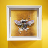 Warm Golden Honey Bee - Original Artwork Series 2023 - Kristjana S Williams Studio